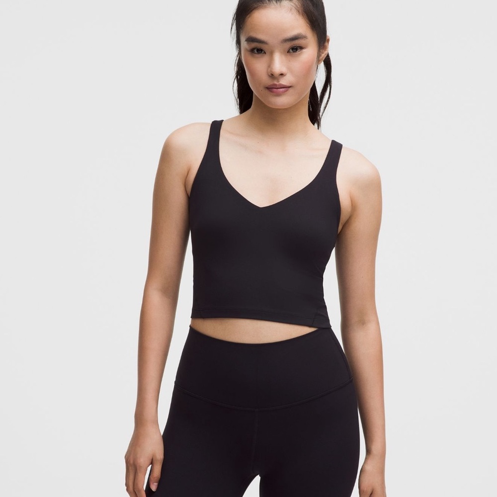Lululemon black align tank top size 6
